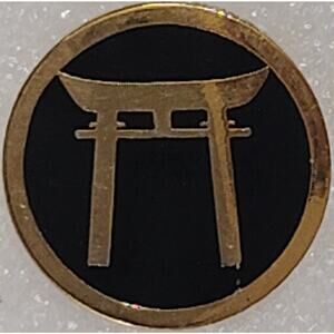 Army Ryukyus Command WWII Torii Gate Emblem Novelty Hat/Lapel/Brooch Metal Pin
